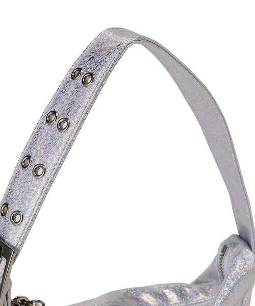 YIE YIE(イエイエ)の「YIE YIE/イエイエ/SASHA BAG GLITTER(ハンドバッグ・レディース・シルバー・F)」の4枚目の写真