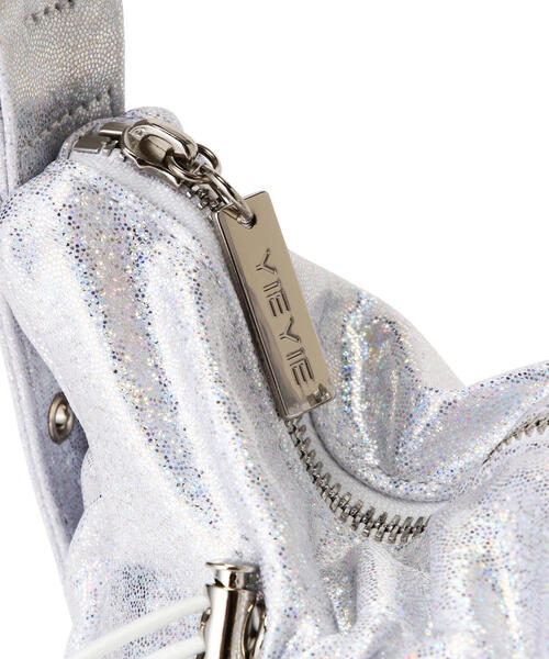 YIE YIE(イエイエ)の「YIE YIE/イエイエ/SASHA BAG GLITTER(ハンドバッグ・レディース・シルバー・F)」の6枚目の写真