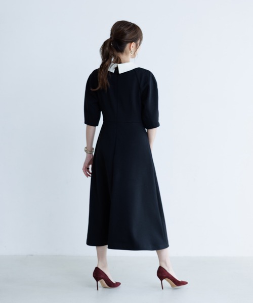 Maglie le cassetto(マーリエ ル カセット)の「【M Maglie le cassetto×冨張愛コラボ】エレモード“美映え”ブラックダンボールワンピース(ドレス・レディース・ブラック・7号/9号)」の11枚目の写真