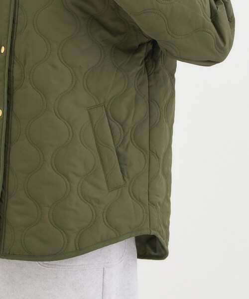 DRESKIP（ドレスキップ）の「【高レビュー/洗濯機可/撥水】大人のための キルトオーバーブルゾン（ブルゾン・レディース・ベージュ/ブラック/カーキ・01/02/03/04）」の22枚目の写真