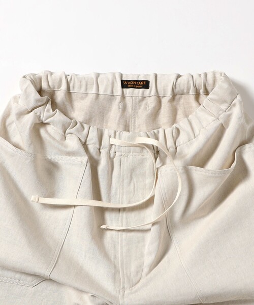 BEAMS F(ビームスエフ)の「*A VONTADE / コットンリネン ミリタリー デニム ショーツ(その他パンツ・メンズ・オフホワイト・LARGE/MEDIUM/SMALL)」の4枚目の写真