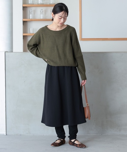 arc 新品未使用リブニットレギンス付きスカート38 CANAL JEAN（キャナルジーン）の「arc リブニットレギンス付きスカート