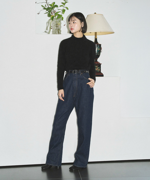 CITYSHOP（シティーショップ）の「LIAH BEL：ニット（ニット/セーター・レディース・オレンジ/ブラック・SMALL）」の17枚目の写真