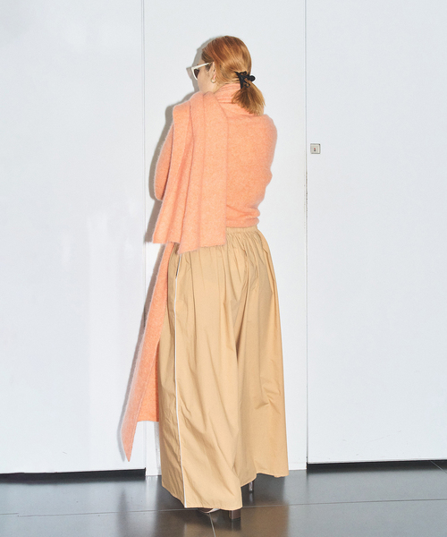 CITYSHOP（シティーショップ）の「LIAH BEL：ニット（ニット/セーター・レディース・オレンジ/ブラック・SMALL）」の3枚目の写真