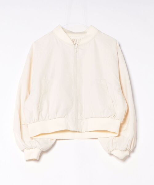 INTERPLANET（インタープラネット）の「パネルレース＊ファイユリバーシブルブルゾン（ブルゾン・レディース・アイボリー/ブラック・FREE）」の5枚目の写真