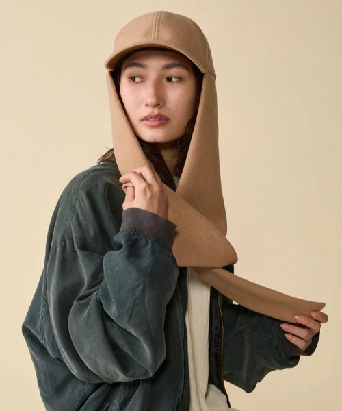 CPH（シーピーエイチ）の「CPH/シーピーエイチ/RABBIT CAP / WOOL LET（キャップ・レディース・ベージュ/ブラック・F）」の11枚目の写真