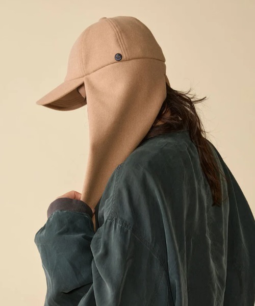 CPH（シーピーエイチ）の「CPH/シーピーエイチ/RABBIT CAP / WOOL LET（キャップ・レディース・ベージュ/ブラック・F）」の12枚目の写真