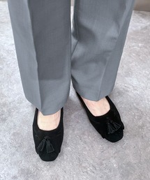 enchanted（エンチャンテッド）の「《APOM》本革キルトタッセルフラットシューズ（モカシン/デッキシューズ）」