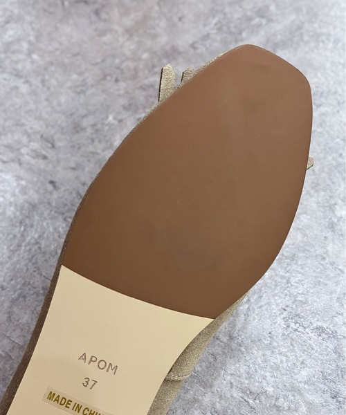 enchanted(エンチャンテッド)の「《APOM》本革キルトタッセルフラットシューズ(モカシン/デッキシューズ・レディース・ダークブラウン/ベージュ/キャメル/ブラック・35/36/37/38/39/40/41)」の8枚目の写真