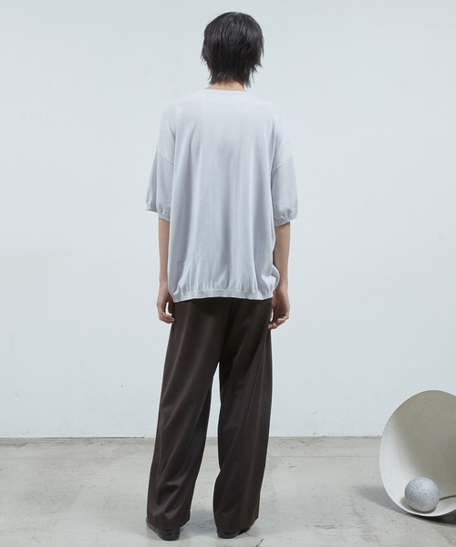 Dulcamara（ドゥルカマラ）の「ラフステッチワイドイージ ーPT（その他パンツ・メンズ・ネイビー/ミント・0/1）」の5枚目の写真