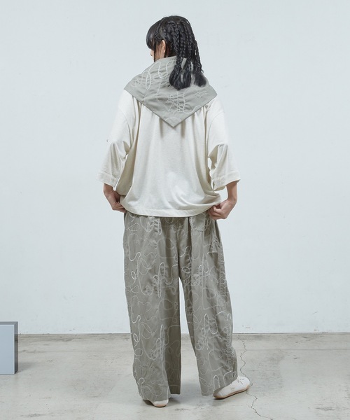 Dulcamara（ドゥルカマラ）の「ラフステッチワイドイージ ーPT（その他パンツ・メンズ・ネイビー/ミント・0/1）」の9枚目の写真