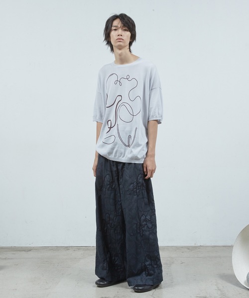 Dulcamara（ドゥルカマラ）の「ラフステッチワイドイージ ーPT（その他パンツ・メンズ・ネイビー/ミント・0/1）」の12枚目の写真