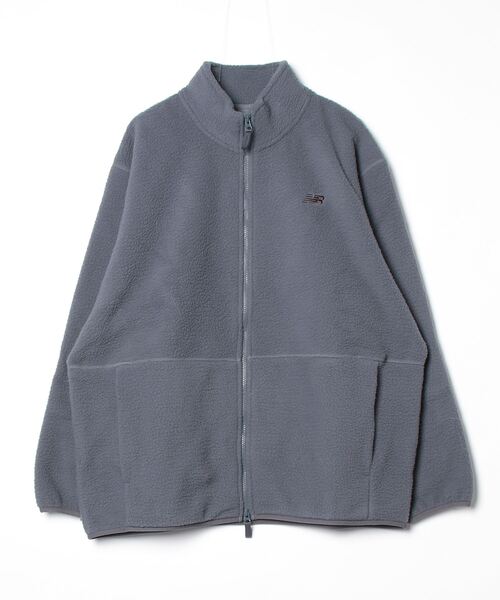 NEW BALANCE(ニューバランス)の「ハイパイル ジャケット(ブルゾン・メンズ・グレー/ライトグリーン・MEDIUM/LARGE/X-LARGE/XX-LARGE/SMALL)」の20枚目の写真