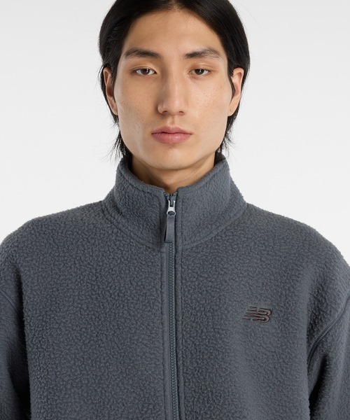 NEW BALANCE(ニューバランス)の「ハイパイル ジャケット(ブルゾン・メンズ・グレー/ライトグリーン・MEDIUM/LARGE/X-LARGE/XX-LARGE/SMALL)」の15枚目の写真