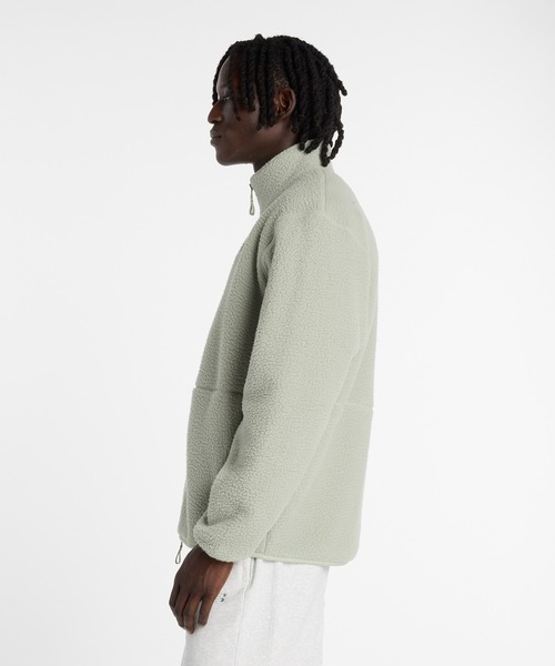 NEW BALANCE(ニューバランス)の「ハイパイル ジャケット(ブルゾン・メンズ・グレー/ライトグリーン・MEDIUM/LARGE/X-LARGE/XX-LARGE/SMALL)」の5枚目の写真