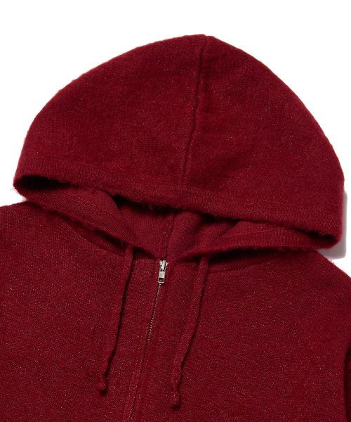 WKNDRS(ウィーキャンドース)の「METALIC KNITTED ZIPUP HOODIE (BURGUNDY)(パーカー・レディース・その他・MEDIUM/LARGE/X-LARGE)」の3枚目の写真