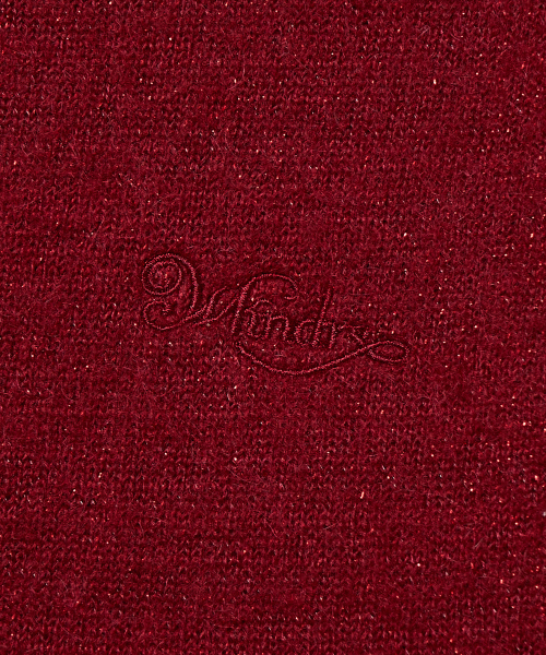 WKNDRS(ウィーキャンドース)の「METALIC KNITTED ZIPUP HOODIE (BURGUNDY)(パーカー・レディース・その他・MEDIUM/LARGE/X-LARGE)」の6枚目の写真