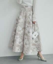La boutique BonBon | 【BonBonガールズセレクト・最強映えスカート】お花柄ジャガードスカート(スカート)
