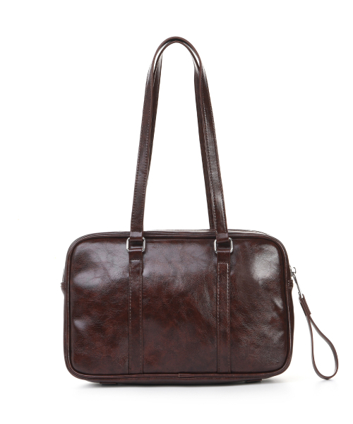 NICK&NICOLE(ニックアンドニコール)の「CRYSTAL LEATHER BOSTON BAG_RED BROWN(ショルダーバッグ・レディース・その他・FREE)」の3枚目の写真
