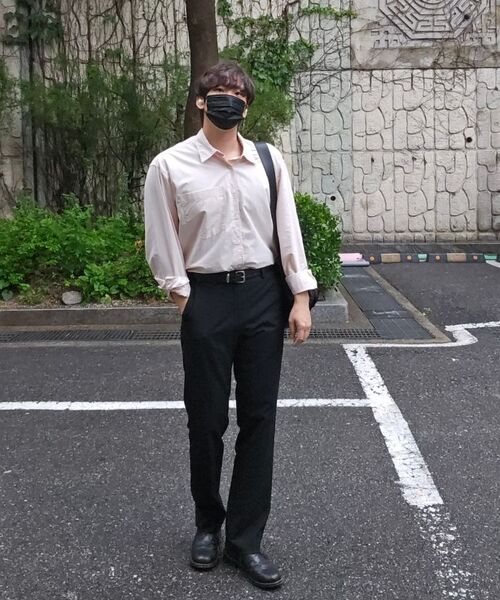 MUSINSA STANDARD（ムシンサスタンダード）の「セミワイドヒドンバンディングスラックス[ブラック]（スラックス・メンズ・その他・28/27/26/42/38/36/34/33/32/31/30/29/40）」の21枚目の写真