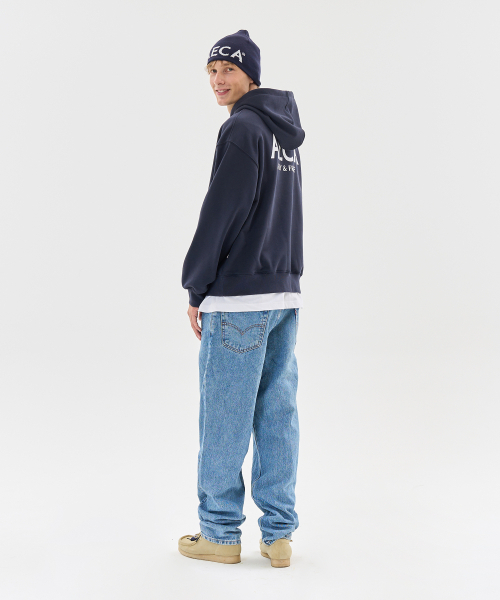 AECA（エイカ）の「AECA SIGNATURE HOODIE-NAVY（パーカー・レディース・その他・SMALL/MEDIUM/LARGE/X-LARGE）」の5枚目の写真
