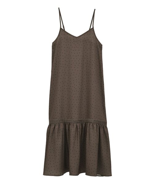 earth music&ecology（アースミュージックアンドエコロジー）の「アソートサテンキャミワンピース（ワンピース・レディース・ホワイト系その他2/グレー系その他5/ブラウン系その他5・FREE）」の4枚目の写真