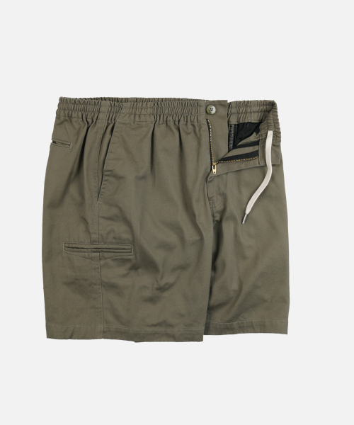 FRIZMWORKS(フリズムワークス)の「WASHED OFFICER CHINO SHORTS _ MUD(その他パンツ・メンズ・その他・LARGE/X-LARGE/SMALL/MEDIUM)」の2枚目の写真