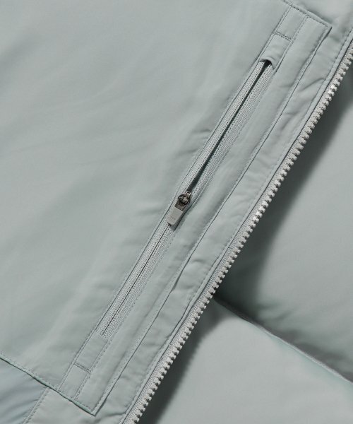 MUSINSA STANDARD（ムシンサスタンダード）の「ダウンパファーショートパッド入りジャケット[セージグレー]（ダウンジャケット/コート・メンズ・その他・SMALL/MEDIUM/LARGE）」の10枚目の写真