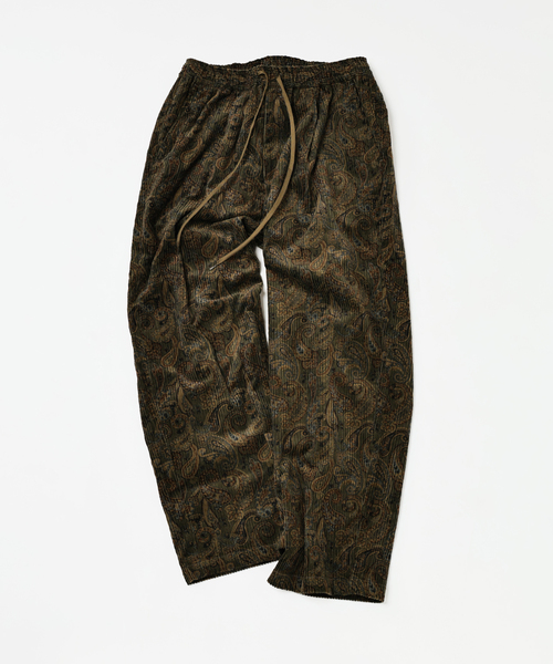 JOURNAL STANDARD relume（ジャーナルスタンダード　レリューム）の「ペイズリープリント 6ウェル コーデュロイ イージーパンツ（その他パンツ・メンズ・チャコールグレー/カーキ/ベージュ系その他・SMALL/MEDIUM/LARGE）」の3枚目の写真