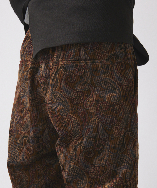 JOURNAL STANDARD relume（ジャーナルスタンダード　レリューム）の「ペイズリープリント 6ウェル コーデュロイ イージーパンツ（その他パンツ・メンズ・チャコールグレー/カーキ/ベージュ系その他・SMALL/MEDIUM/LARGE）」の10枚目の写真