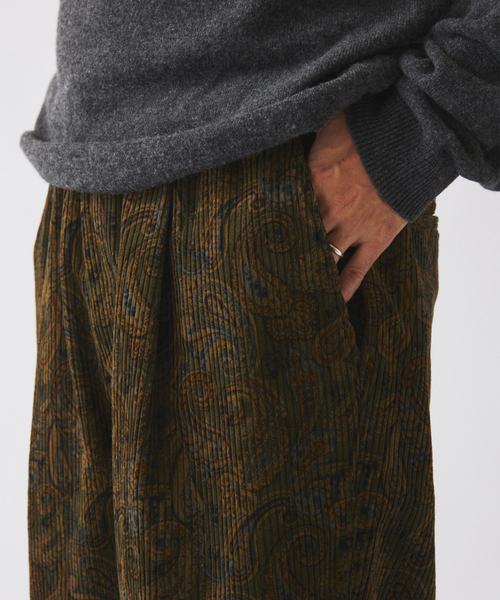 JOURNAL STANDARD relume（ジャーナルスタンダード　レリューム）の「ペイズリープリント 6ウェル コーデュロイ イージーパンツ（その他パンツ・メンズ・チャコールグレー/カーキ/ベージュ系その他・SMALL/MEDIUM/LARGE）」の15枚目の写真