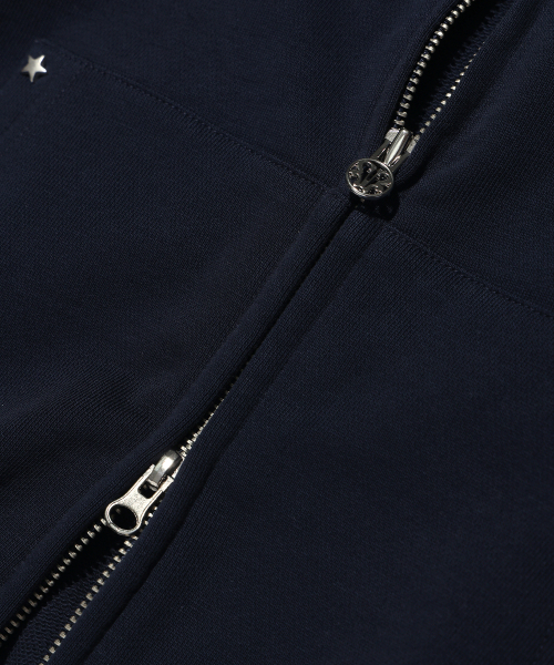 YOUHEE（ユヒ）の「STAR HOTFIX HOOD ZIP-UP NAVY（パーカー・レディース・その他・FREE）」の4枚目の写真