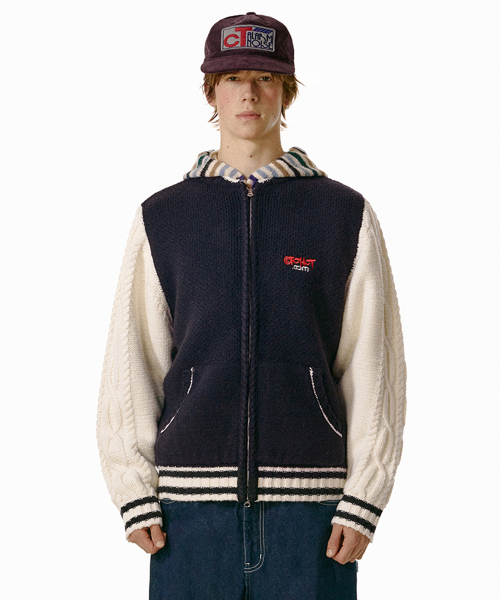 TEKET(テケット)の「T.R.G. Knit Cardigan Navy(ニット/セーター・レディース・その他・SMALL/MEDIUM/LARGE)」の1枚目の写真