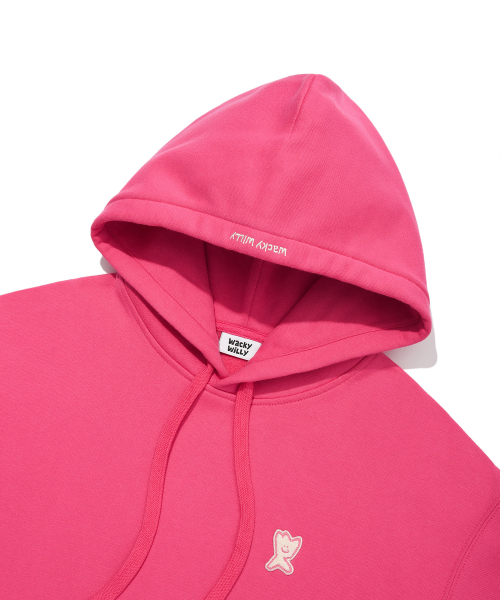 Wacky WiLLy（ワッキーウィリー）の「ワッペン裏起毛フードピンク（パーカー・レディース・その他・SMALL/MEDIUM/LARGE/X-LARGE）」の4枚目の写真