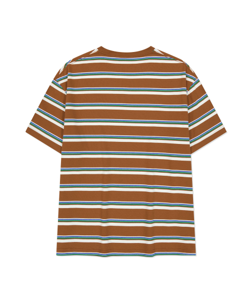 Wacky WiLLy(ワッキーウィリー)の「マルチストライプ半袖Tシャツブラウン(Tシャツ/カットソー・レディース・その他・LARGE/X-LARGE/SMALL/MEDIUM)」の3枚目の写真