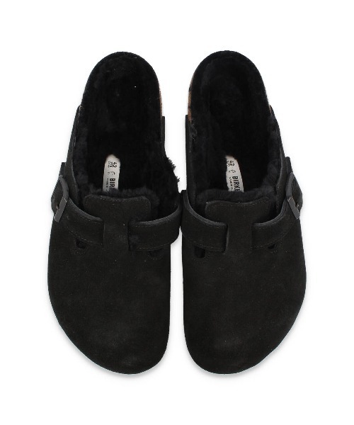 BIRKENSTOCK（ビルケンシュトック）の「BIRKENSTOCK BOSTON SHEARLING -REGULAR- / ビルケンシュトック ボストン シアリング レギュラーフィット / 259881（スニーカー・レディース・ブラック・39/40/41/42/43）」の2枚目の写真