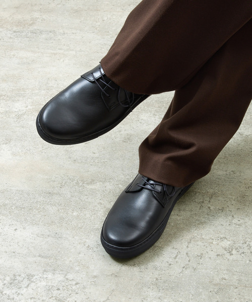 PADRONE（パドローネ）の「PADRONE パドローネ / Ex. DERBY PLAIN TOE SHOES 別注クロームレザー外羽根プレーントゥレザーシューズ / PA7043-2004（ドレスシューズ・メンズ・ブラック・40/41/42）」の17枚目の写真