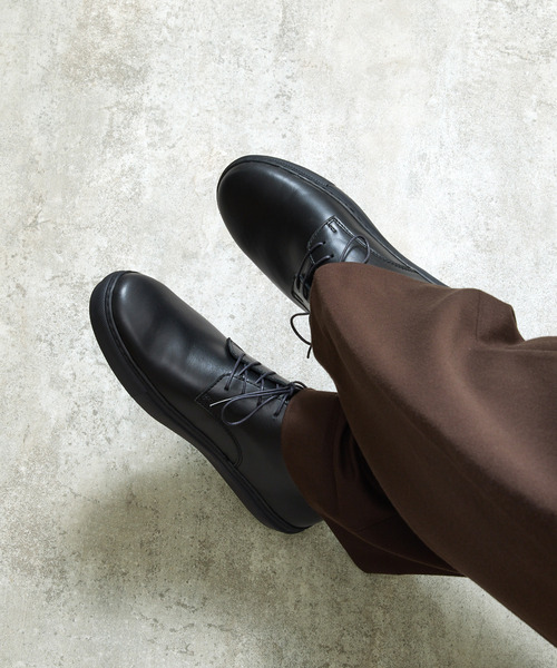 PADRONE（パドローネ）の「PADRONE パドローネ / Ex. DERBY PLAIN TOE SHOES 別注クロームレザー外羽根プレーントゥレザーシューズ / PA7043-2004（ドレスシューズ・メンズ・ブラック・40/41/42）」の20枚目の写真