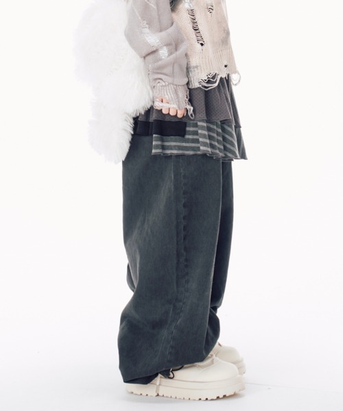 Never mind the XU / Chikashitsu+（ネバーマインド ザ エックスユー / チカシツプラス）の「【Nerd out XU】round puffer boots / 【ナードアウトエックスユー】ラウンドパフブーツ <着用動画あり>（ブーツ・メンズ・ブラック/ホワイト・40/38）」の9枚目の写真
