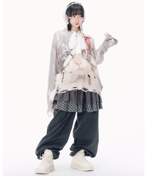 Never mind the XU / Chikashitsu+（ネバーマインド ザ エックスユー / チカシツプラス）の「【Nerd out XU】round puffer boots / 【ナードアウトエックスユー】ラウンドパフブーツ <着用動画あり>（ブーツ・メンズ・ブラック/ホワイト・40/38）」の4枚目の写真