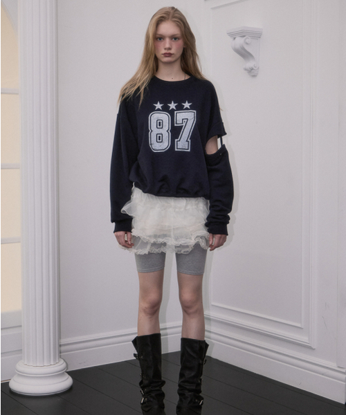 ROSEFRANTZ（ロゼフランツ）の「No.87 Star Sweatshirt [Navy]（スウェット・レディース・ネイビー・OS）」の2枚目の写真