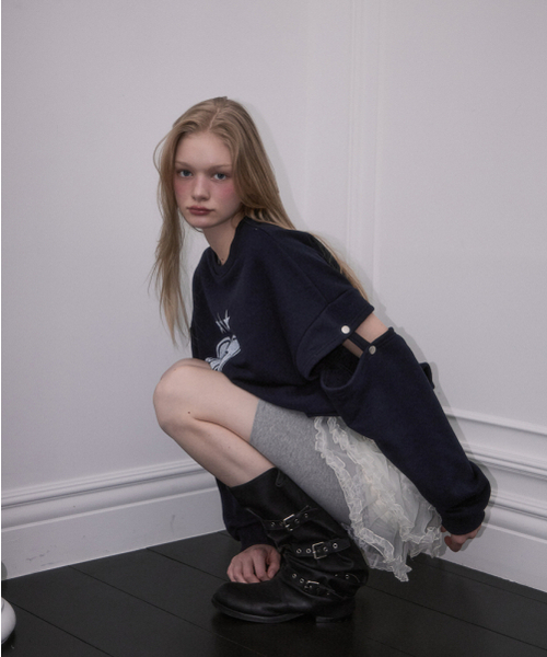 ROSEFRANTZ（ロゼフランツ）の「No.87 Star Sweatshirt [Navy]（スウェット・レディース・ネイビー・OS）」の7枚目の写真