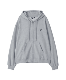 WOOALONG（ウアロン）の「Signature hood zip-up_GRAY（パーカー・メンズ）」