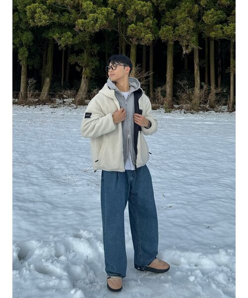 WOOALONG(ウアロン)の「Signature hood zip-up - GREY(パーカー・レディース・グレー・MEDIUM/LARGE/SMALL)」の16枚目の写真