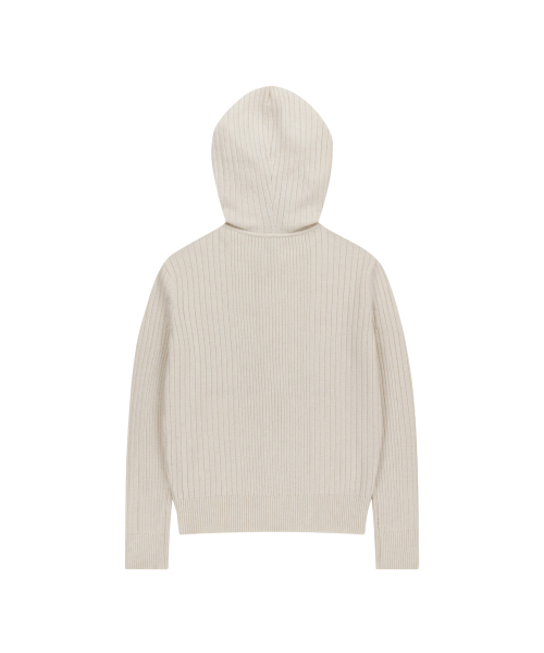 AAKAM（アーカム）の「AKM Knit Zip-Up Hoodie (Ivory)（パーカー・レディース・その他・1/2）」の2枚目の写真