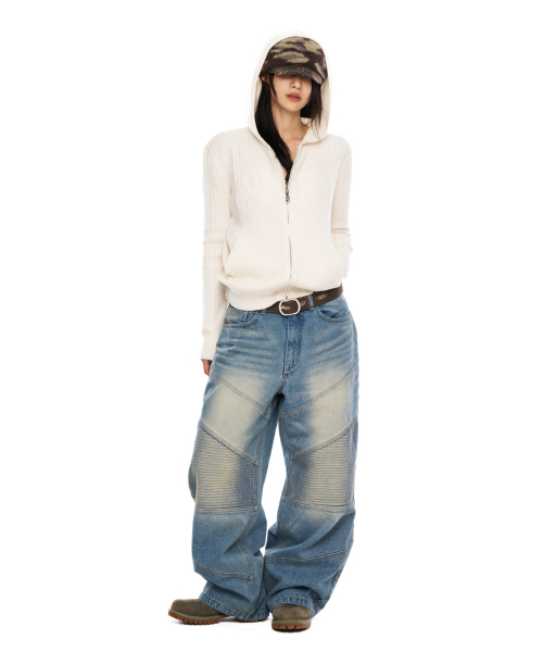 AAKAM（アーカム）の「AKM Knit Zip-Up Hoodie (Ivory)（パーカー・レディース・その他・1/2）」の10枚目の写真