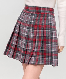 DAY CLOSET | 【大きいサイズ有/インパン付き】韓国っぽウールライクハイウエストミニプリーツスカート/スカパン レディース(スカート)