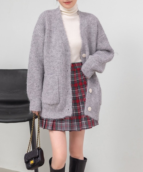 DAY CLOSET(デイ クローゼット)の「【大きいサイズ有/インパン付き】韓国っぽウールライクハイウエストミニプリーツスカート/スカパン レディース(スカート・レディース・ベージュ/グレー/レッド/ブラウン・2XL/XL/S/M/L)」の19枚目の写真