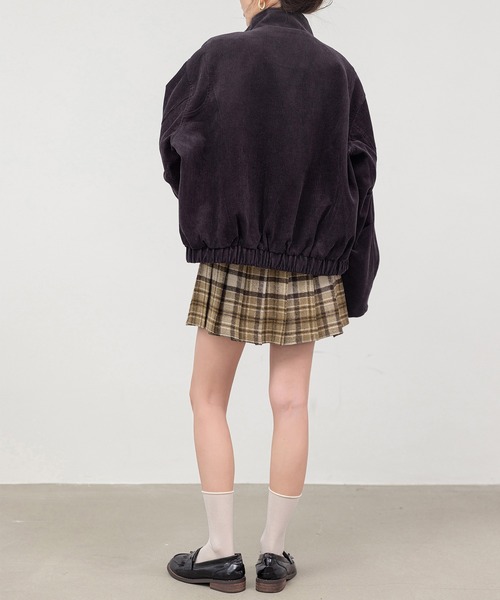 DAY CLOSET(デイ クローゼット)の「【大きいサイズ有/インパン付き】韓国っぽウールライクハイウエストミニプリーツスカート/スカパン レディース(スカート・レディース・ベージュ/グレー/レッド/ブラウン・2XL/XL/S/M/L)」の15枚目の写真
