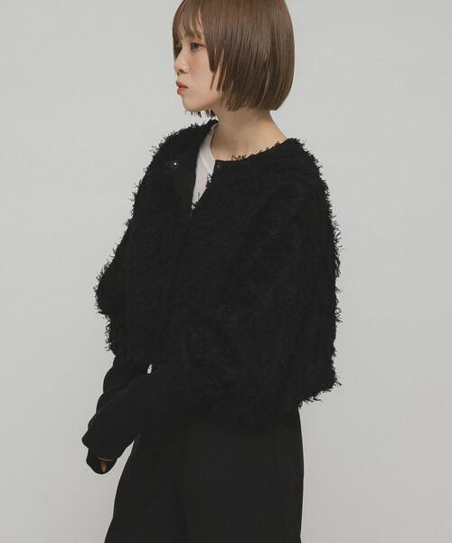 KBF（ケイビーエフ）の「2WAYフリンジカーディガン（カーディガン/ボレロ・レディース・ベージュ系その他/ブラック/アイボリー・ONE）」の20枚目の写真